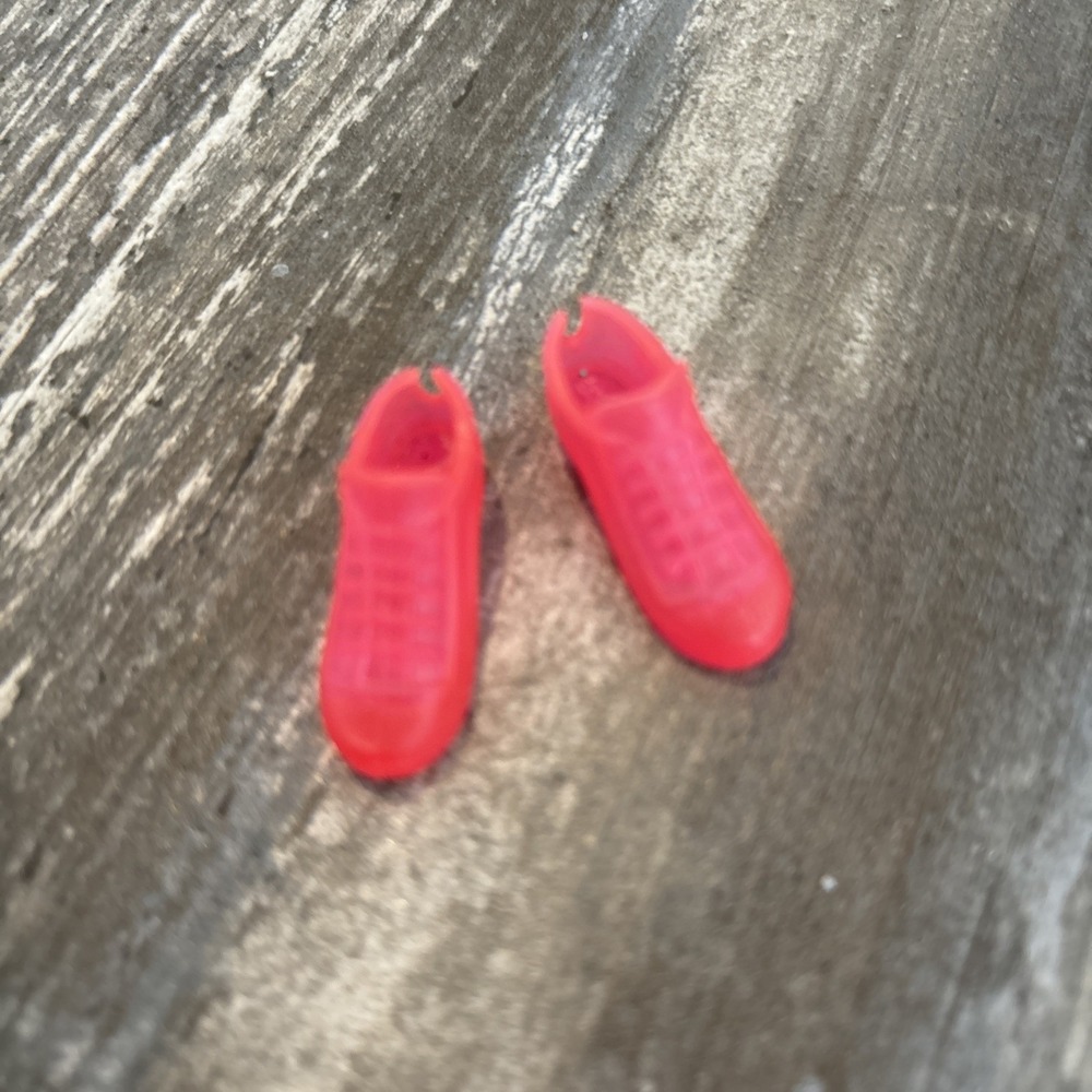 Vintage Barbie Skipper Hot Pink Jelly Slip On Sneaker Replacement Shoes